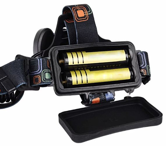 Фонарь аккумуляторный налобный RB-188 на голову мощный яркий USB 3LED T6 + 2хCOB + датчик движения | Зображення 3