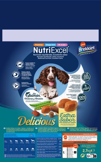 Сухий корм із рибою для собак Brekkies Dog Delice Fish, 2.7 кг | Зображення 1