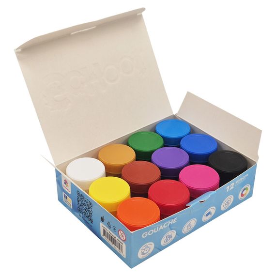 Детские гуашевые краски "Увлечение" 200204, 12 цветов