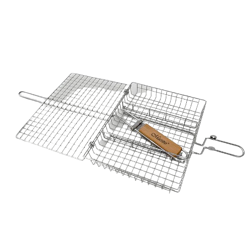 Решітка-гриль глибока 3 секції, знімна ручка 24*30см Maestro | Зображення 1