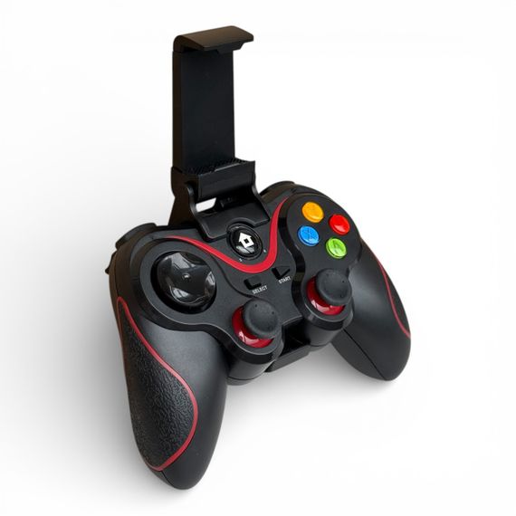 Геймпад универсальный V8 Bluetooth контроллер для PS3, PS4, Android, iOS, Windows/Steam - Black/Red | Зображення 3