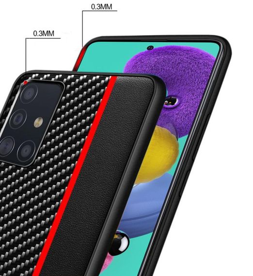 Чохол Primo Cenmaso для Samsung Galaxy A51 2020 (SM-A515) - Black&Red | Зображення 1