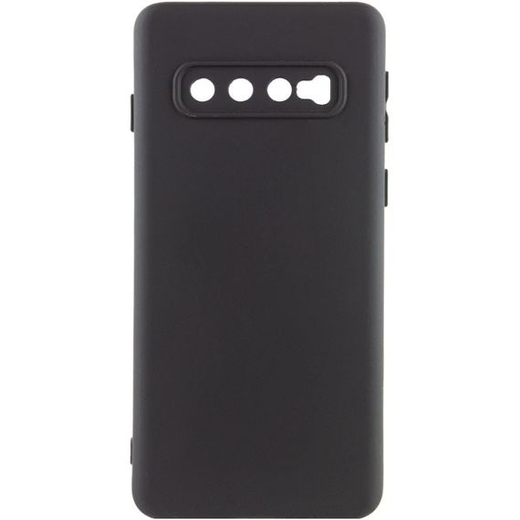 Чохол накладка Silicone Cover Lakshmi Full Camera (A) для Samsung Galaxy S10, Чорний / Black
