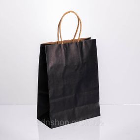 Набор подарочных крафтовых пакетов из бумаги 12 (шт) красивые пакеты для подарков 15×8×21 (см) Черный HP-10359-5B