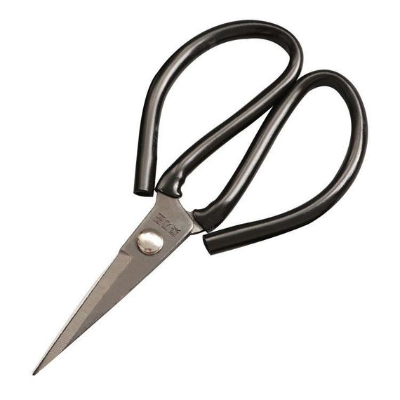 Ножницы для кожи, 185мм, прорезиненная ручка, кованое железо SK5, 58 HRC, LDH-2 (5968) | Зображення 4