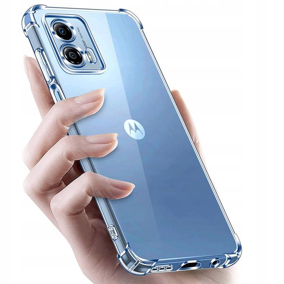 TPU чохол GETMAN Ease logo посилені кути Full Camera для Motorola Moto G24 Безбарвний (прозорий) | Зображення 1