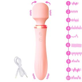 Вібратор двосторонній Babydoll Універсальний. Рожевий B2115-1