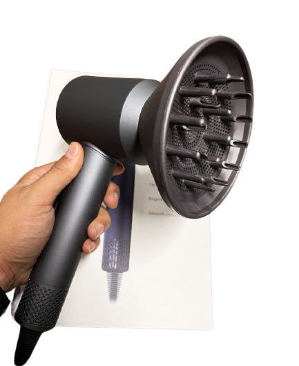 Фен з іонізацією Super Hair Dryer 5в1 міні електрофен безшумний з 5 насадками для укладання волосся 1600 Вт | Зображення 1