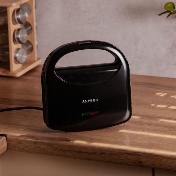 Вафельниця з антипригарним покриттям і подвійним нагріванням для бельгійських вафель 750 Вт Sokany SK-08074 | Зображення 7