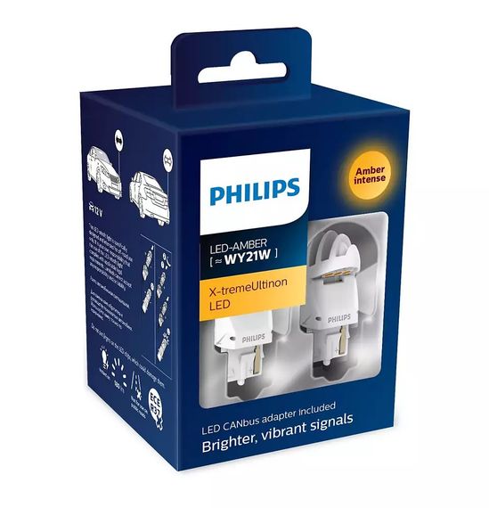 Комплект світлодіодних ламп Philips 11065XUAXM W21W 12 V Yellow | Зображення 1