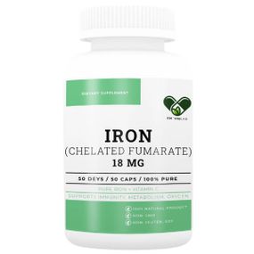 Микроэлемент Железо En`vie Lab Iron (chelated fumarate) 18 mg 50 Caps