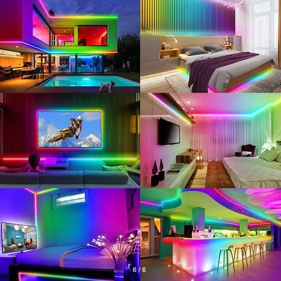 Силиконова LED підсвітка NEON 5M multi з контролером XPRO (8491_266)
