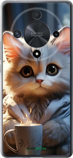 Чохол на Huawei Honor X9b 5G Білий кіт "5646u-3787-2448"