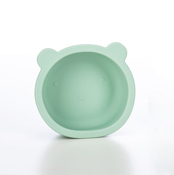 Силіконова миска дитяча FreeOn  Lion, mint (Від 6 місяців)
