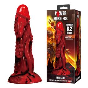 Фалоімітатор Power Monsters Minotaur – 21 cm Rippled Monster Silicone Dildo Sex Aura