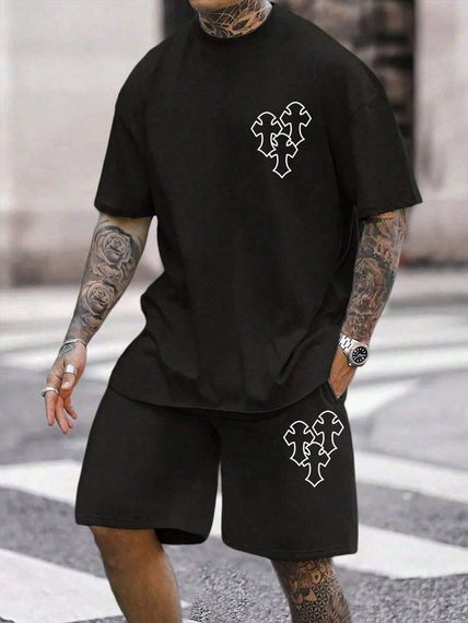 Комплект футболка та шорти ДТФ (петля оверсайз)