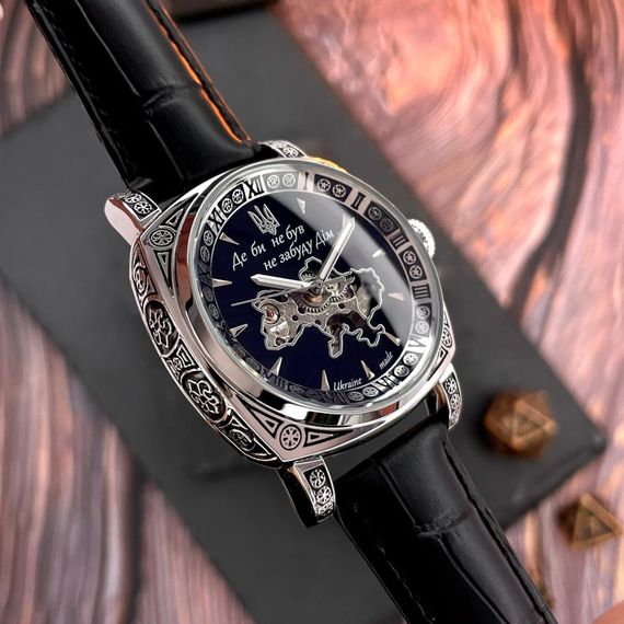 Чоловічий годинник Awarder 021-3D Де би не був Silver-Black | Зображення 1