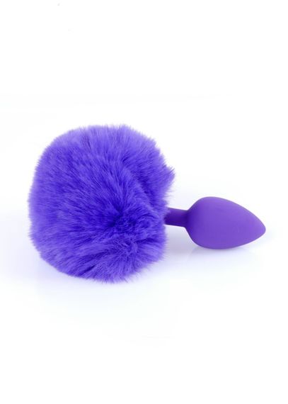 Анальна пробка - Bunny Tail Silicone Purple Plug Purple | Зображення 3