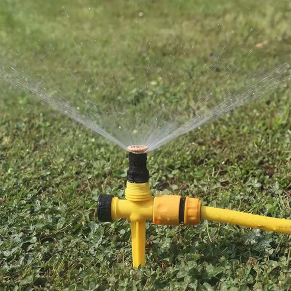 Розбризкувач для поливання газону, садовий спринклер з обертанням на 360°, насадка-розпилювач на шланг | Зображення 6