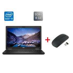 Ноутбук Dell Latitude 5580 / 15.6" (1920x1080) IPS / Intel Core i5-6300U (2 (4) ядра по 2.4 - 3.0 GHz) / 8 GB DDR4 / 256 GB SSD / Intel HD Graphics 520 / WebCam / HDMI / Windows 10 б/у + Подарок Беспроводная мышь / USB