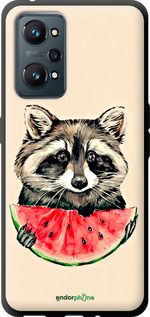 Чохол на Realme GT Neo 2 Єнотик з кавуном "4605b-2489-2448"