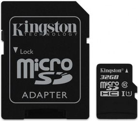 КАРТА ПАМЯТИ KINGSTON MICROSDHC 32GB UHS-I U1 CANVAS SELECT (SDCS/32GB)
