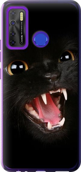 Чехол на Tecno Camon 15 Чёрная кошка "932u-2405-17620"
