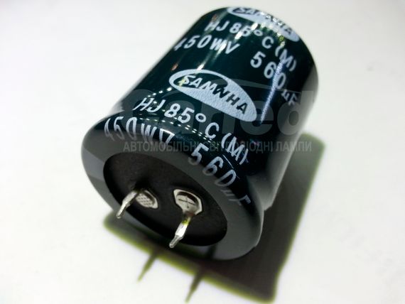 560mkf - 450v  mini HJ 35*40  SAMWHA, 85°C конденсатор електролітичний | Зображення 1