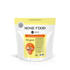 Корм Home Food «Індичка та лосось» сухий для здоров'я вовни та шкіри дорослих собак дрібних порід 0.3 кг