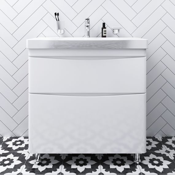 Тумба підлогова AM.PM Like 80 см з умивальником (M80-FSX0802-WC0802-38) | Зображення 8