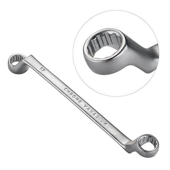 Набір ключів накидних, 6 од., 6-17 мм, Cr-V INTERTOOL HT-1101 | Зображення 3