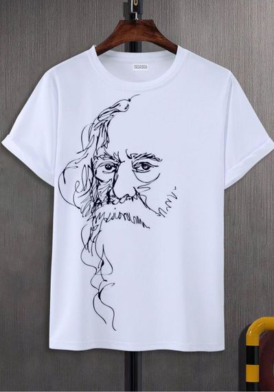 Футболка женская с принтом повседневная S Белая