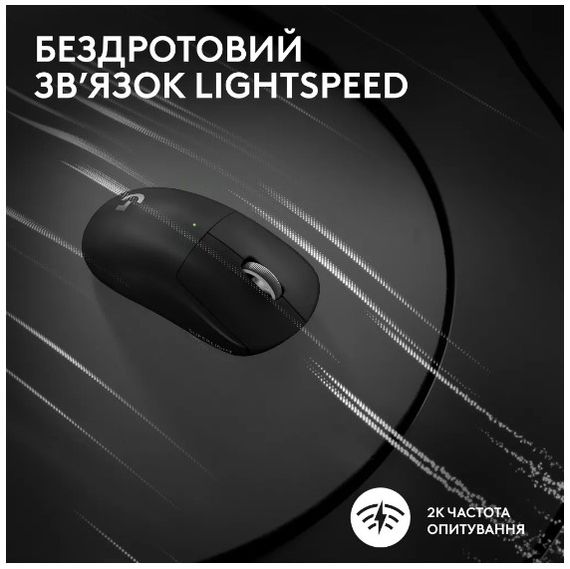 Миша Logitech Pro X Superlight 2 Lightspeed Black (910-006630) | Зображення 5