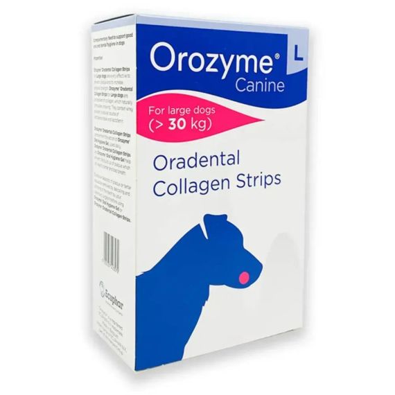 Жувальні смужки для собак Orozyme для гігієни ротової порожнини, розмір L для великих порід від 30 кг