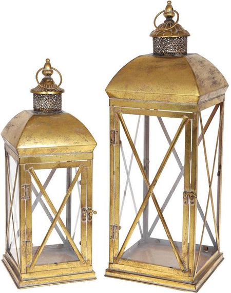 Интерерный подсвечник Lefio Gold 18.5х18.5х49см | Зображення 2
