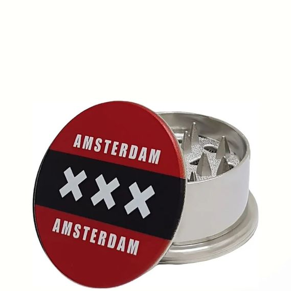 Подрібнювач Гріндер Сріблястий Amsterdam 3 Part | Зображення 1