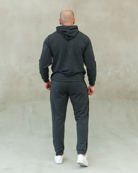 Костюм Лампас весна антрацит чорний S XL | Зображення 5