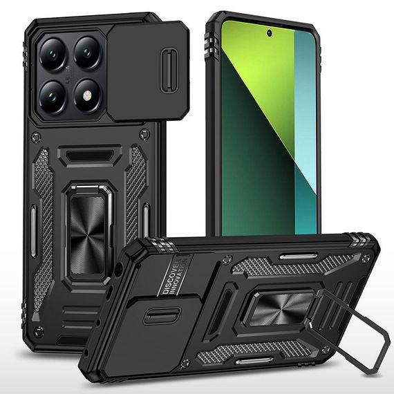 Ударостійкий чохол Camshield Army Ring для Xiaomi 14T Pro Чорний / Black