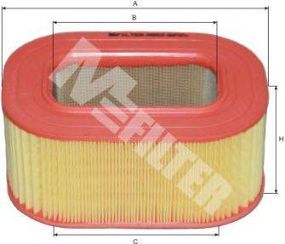 Фільтр повітряний MB (вир-во M-filter) MFILTER A552 на MERCEDES-BENZ седан (W124)