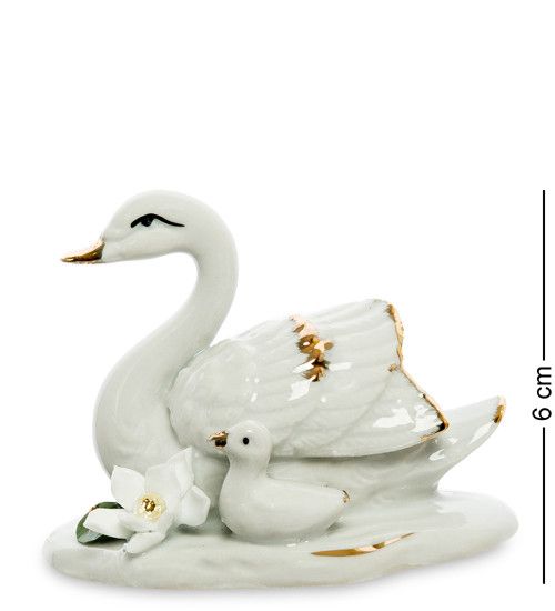 Фарфоровая статуэтка Swan Lake Mini 6 см