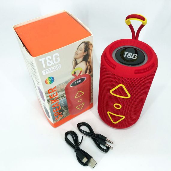 Bluetooth колонка портативна TG656 FM-радіо. JQ-780 Колір: червоний | Зображення 8