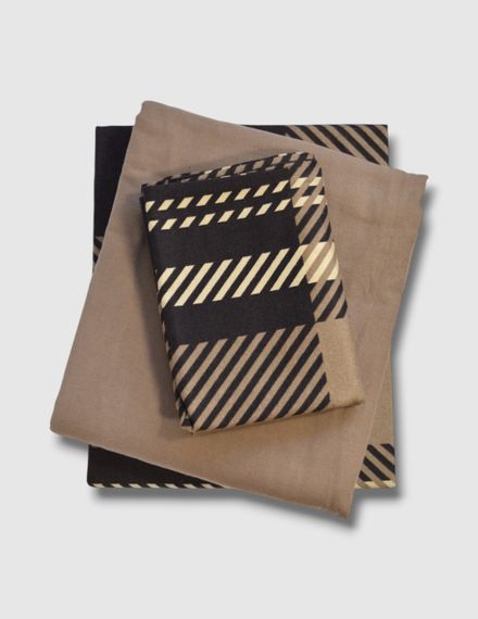 Комплект постельного белья First Choice Flanel 160×220 см Veldor Brown | Зображення 2