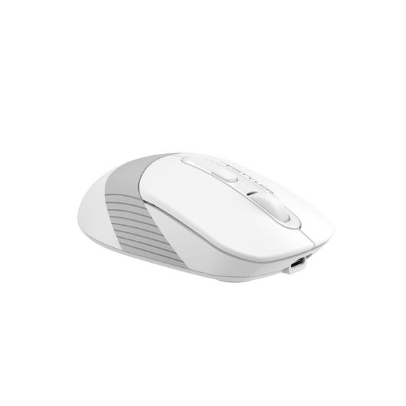 Миша бездротова A4Tech Fstyler FG10CS Air2 (Grayish White),  USB, колір білий+сірий | Зображення 2