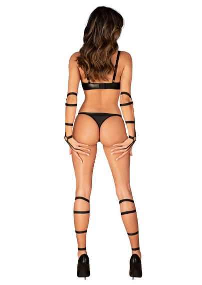 Портупеи на ноги Obsessive Armares c эластичной ткани, O/S sexstyle | Зображення 1