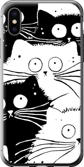 Чехол на iPhone X Коты v2 "3565u-1050-17620"