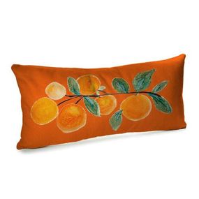 Подушка для дивану оксамитова Гілка апельсинів 50x24 см (52BP_23NG012)