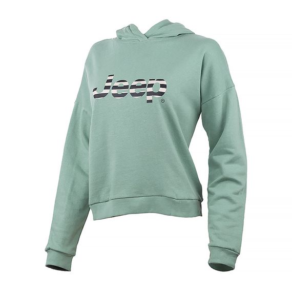 Толстовка JEEP HOODED CROPPED SWEATSHIRT Striped Print
