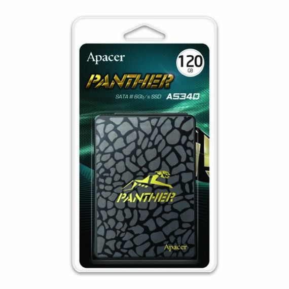 SSD диск Apacer AS340 120GB 2.5" 7mm SATAIII Standard Black / Gray | Зображення 3