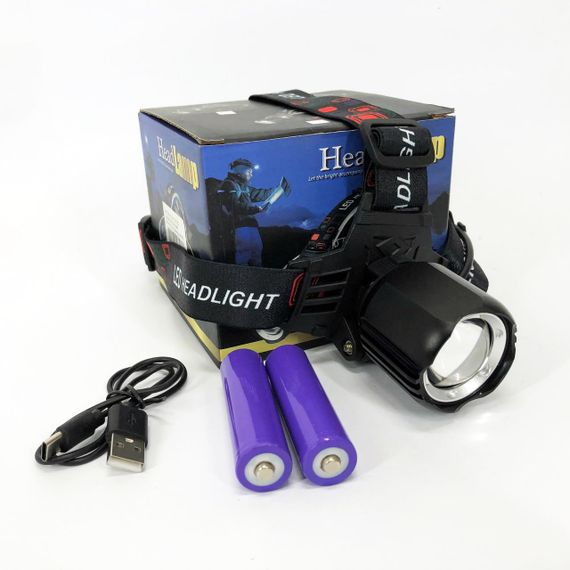 Головной фонарь с зарядным устройством PLD-T115-PM30-TG, Фонарь налобный для строительных работ UL-24 | Зображення 1