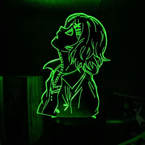 Акриловый светильник-ночник Juuzou Suzuya зеленый tty-n002194